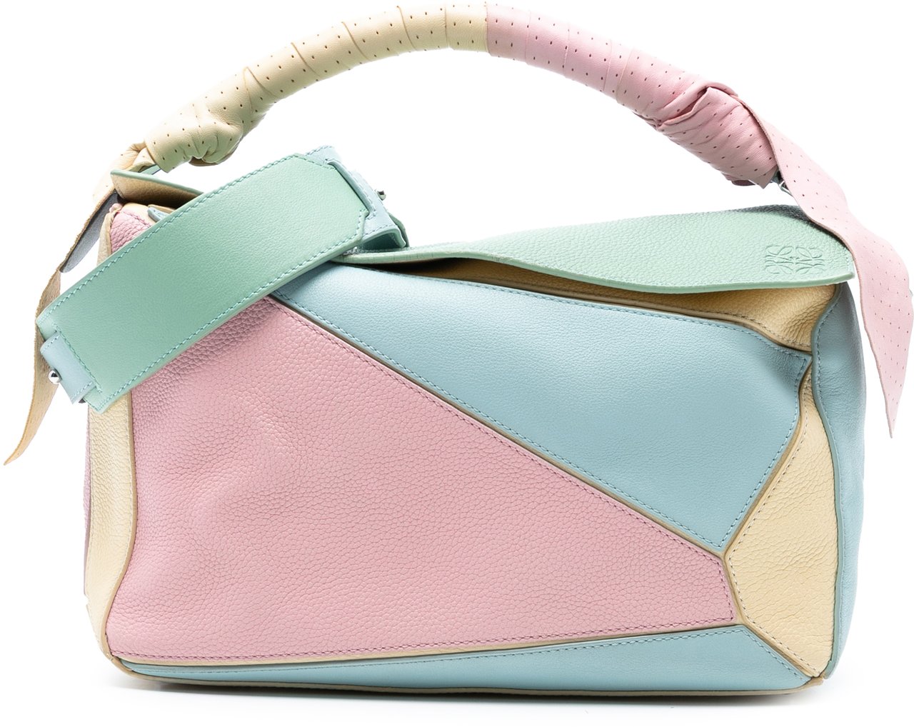 Loewe Medium Multicolor Leather Puzzle Satchel Roze