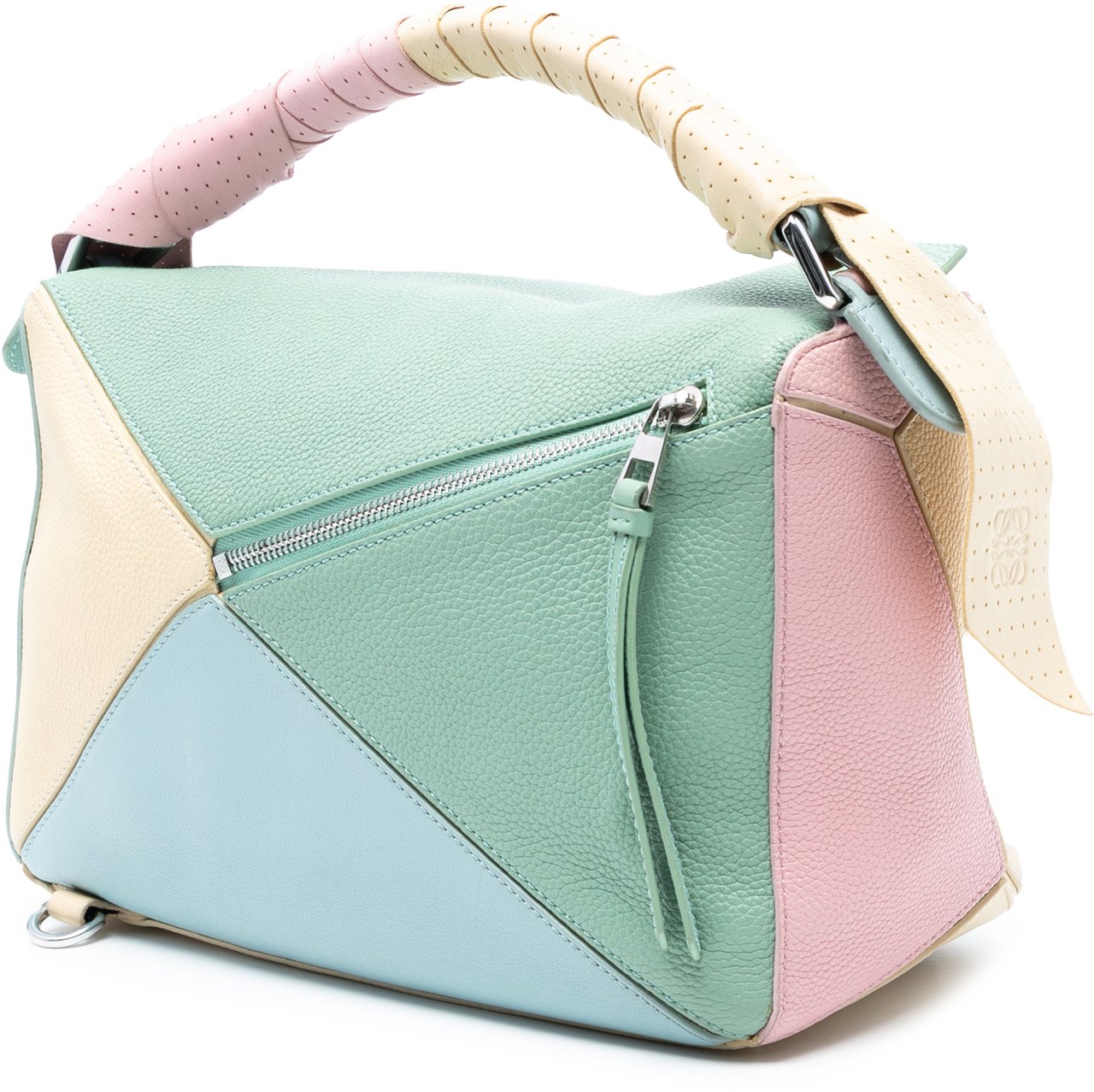 Loewe Medium Multicolor Leather Puzzle Satchel Roze