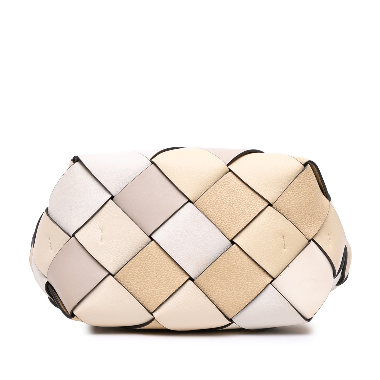 Loewe Small Woven Leather Surplus Basket Bag Bruin