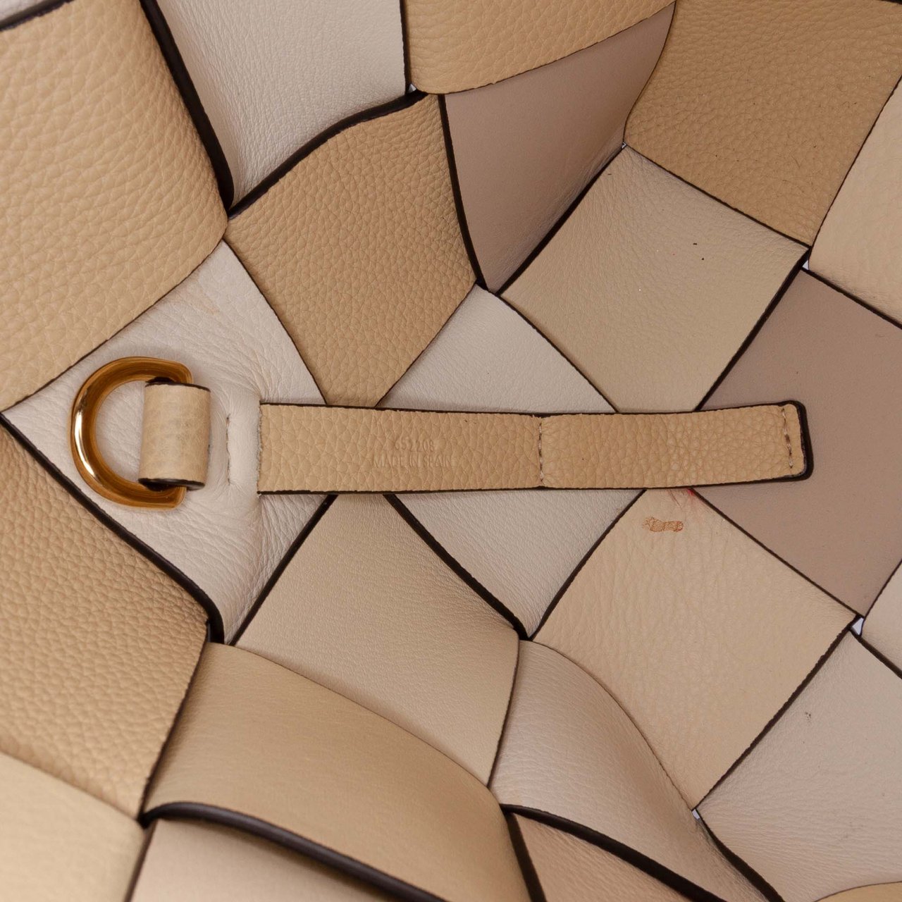 Loewe Small Woven Leather Surplus Basket Bag Bruin