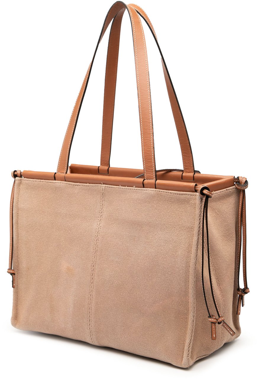 Loewe Small Canvas Cushion Tote Bruin