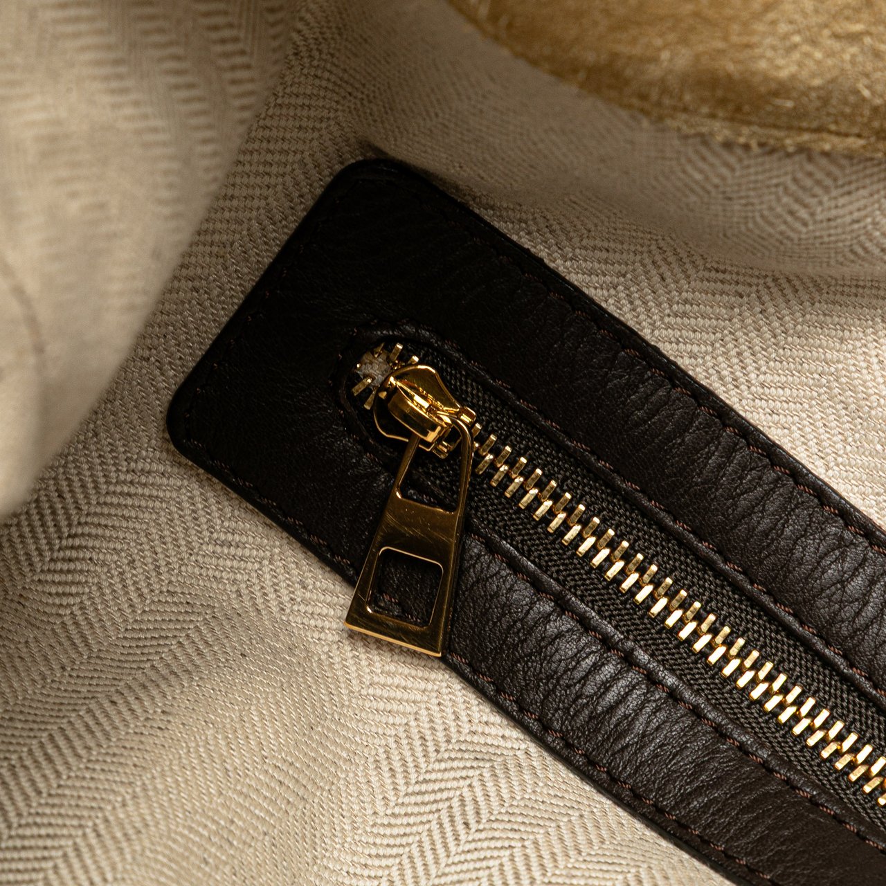 Loewe Small Suede Flamenco Knot Hobo Bruin