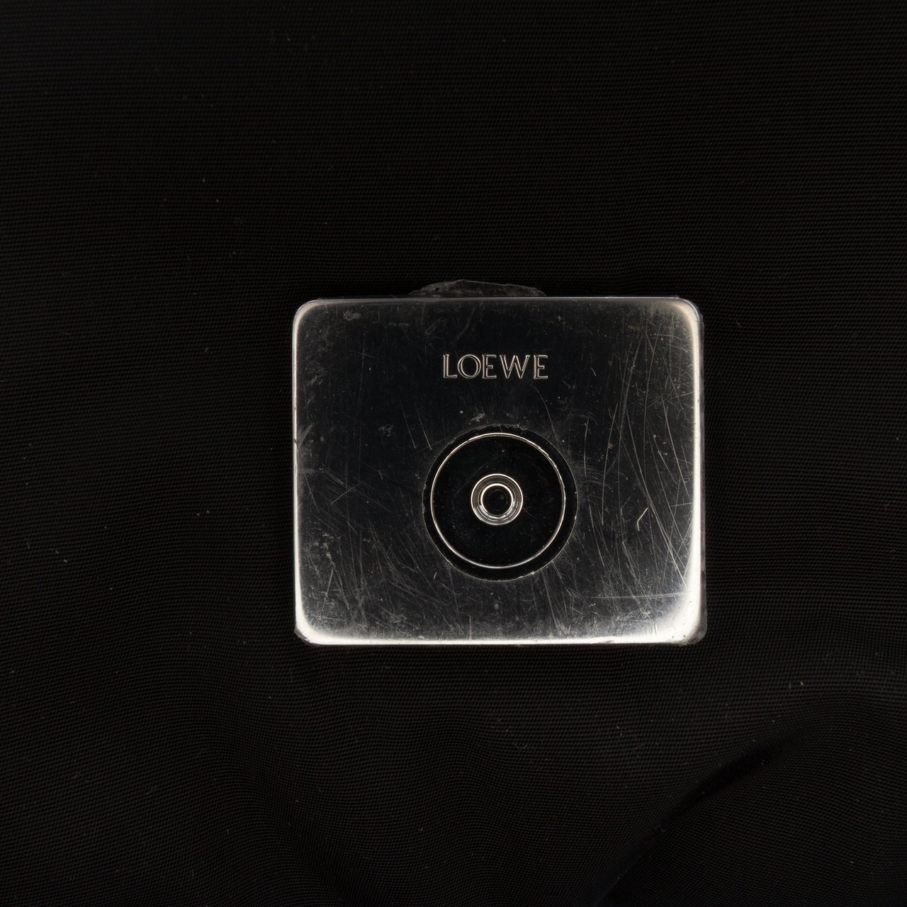Loewe Nylon Goya Puffer Crossbody Zwart