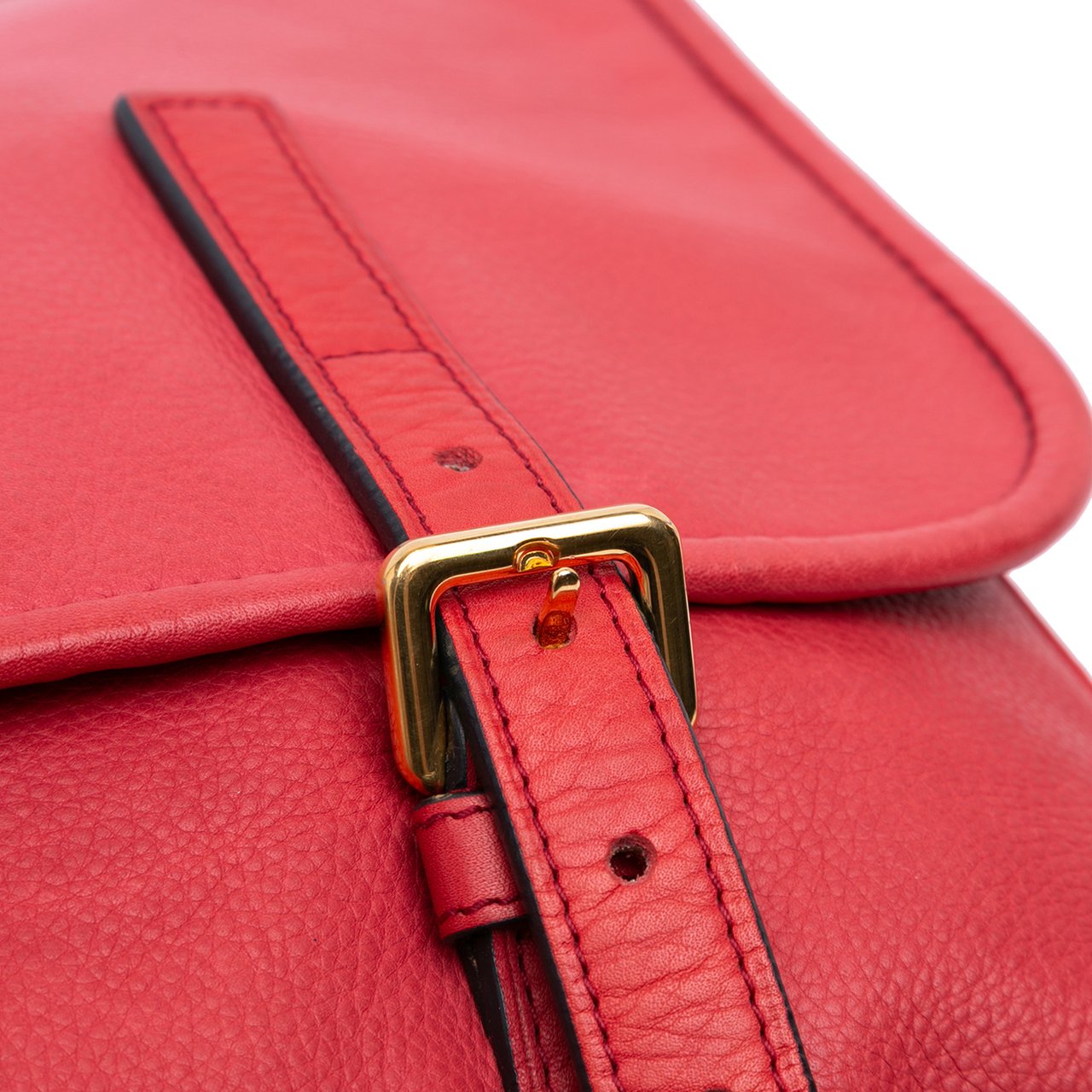 Loewe Leather Messenger Bag Rood
