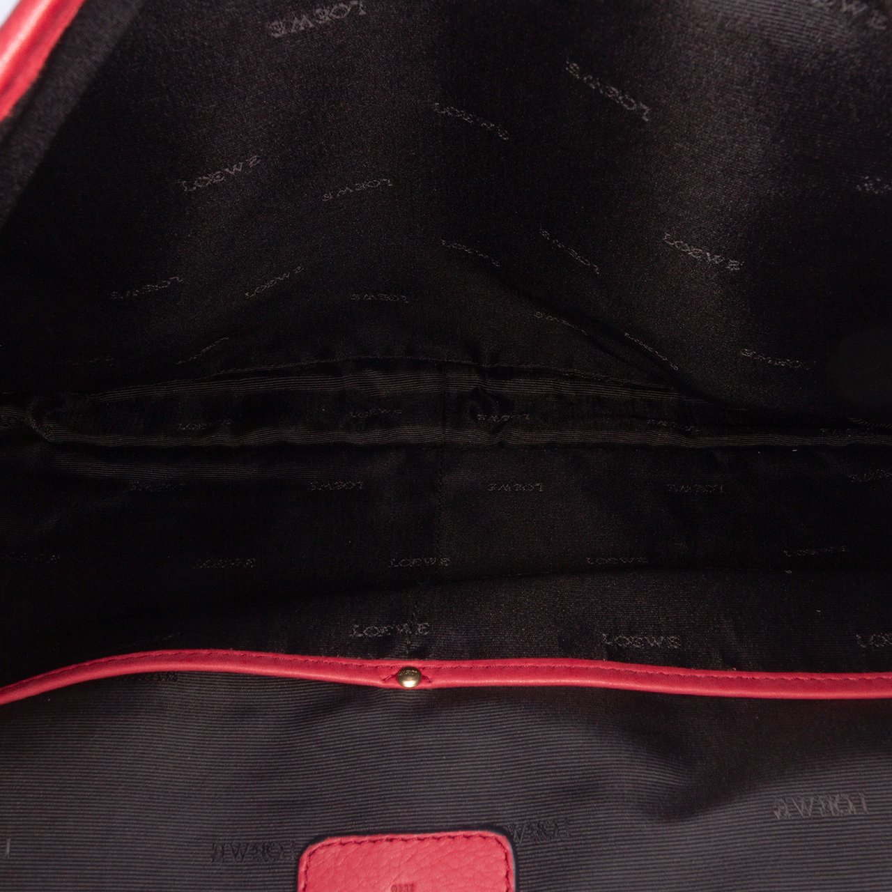 Loewe Leather Messenger Bag Rood