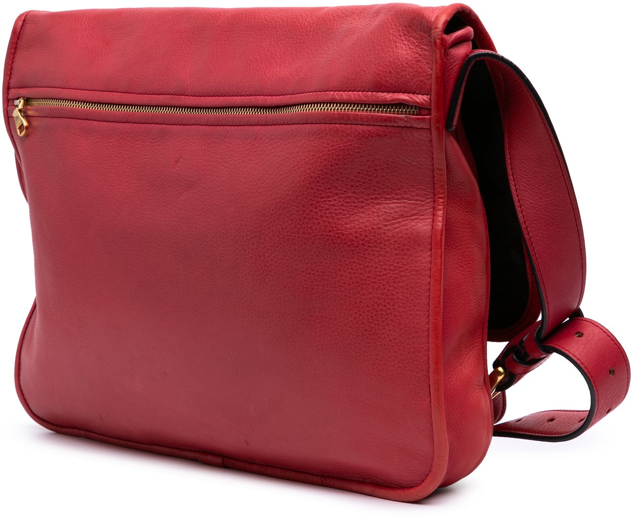 Loewe Leather Messenger Bag Rood