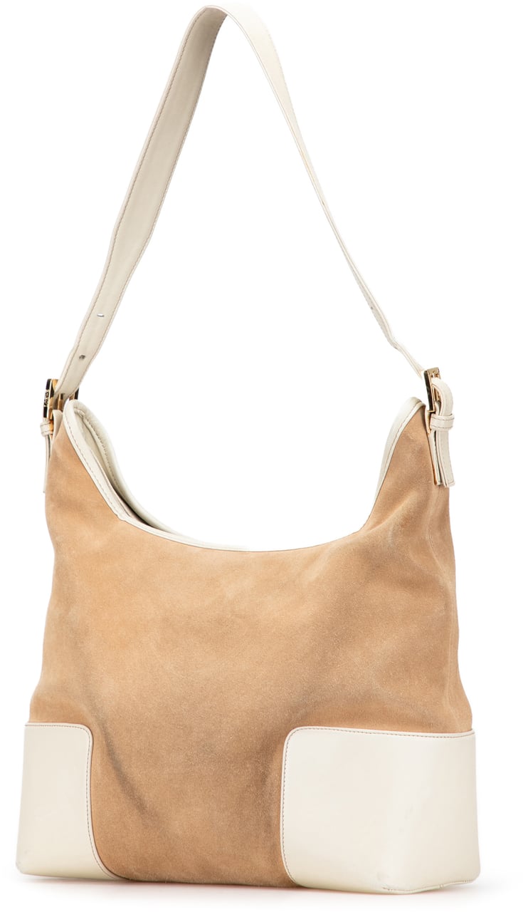 Loewe Suede Anagram Shoulder Bag Bruin