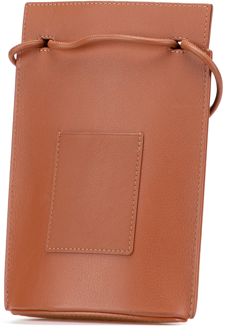Loewe Calfskin Dice Pocket Crossbody Bruin