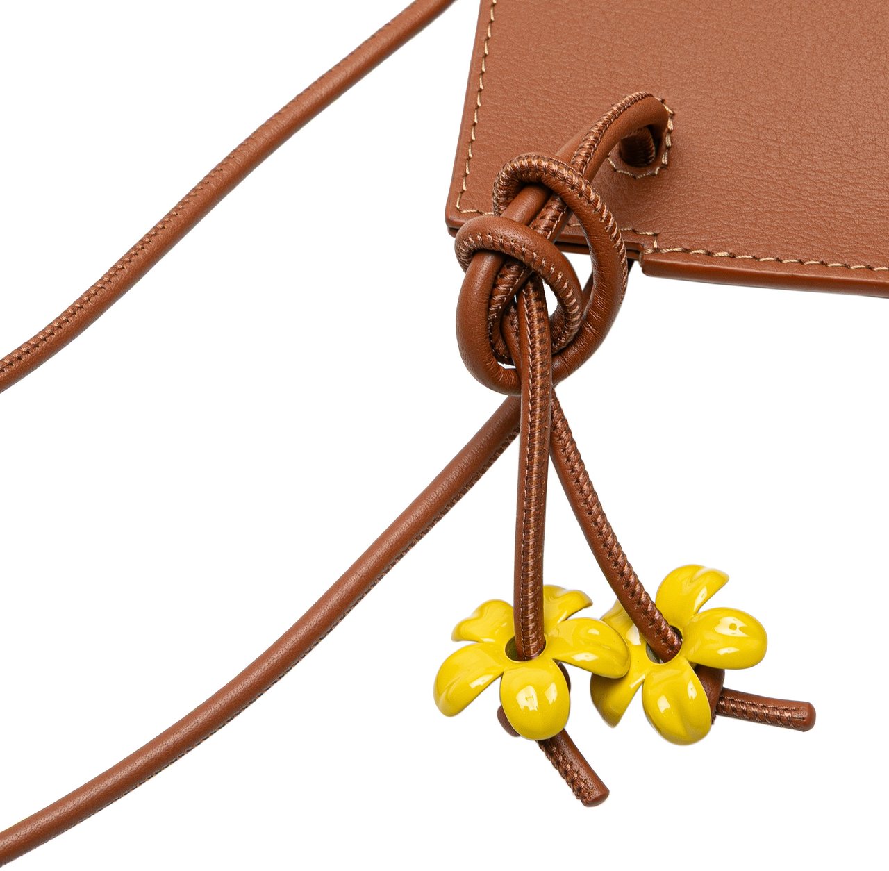 Loewe Calfskin Dice Pocket Crossbody Bruin