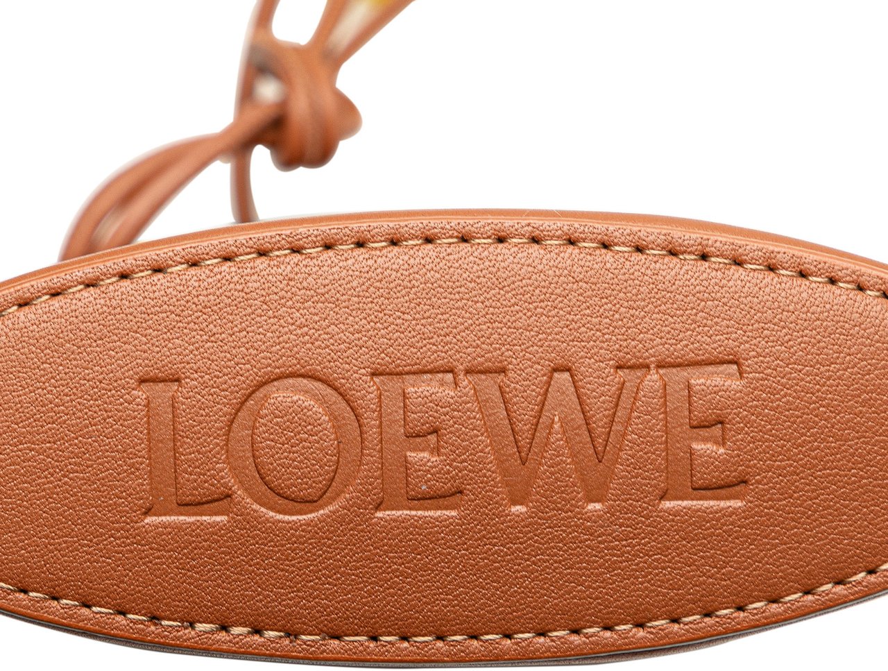 Loewe Calfskin Dice Pocket Crossbody Bruin