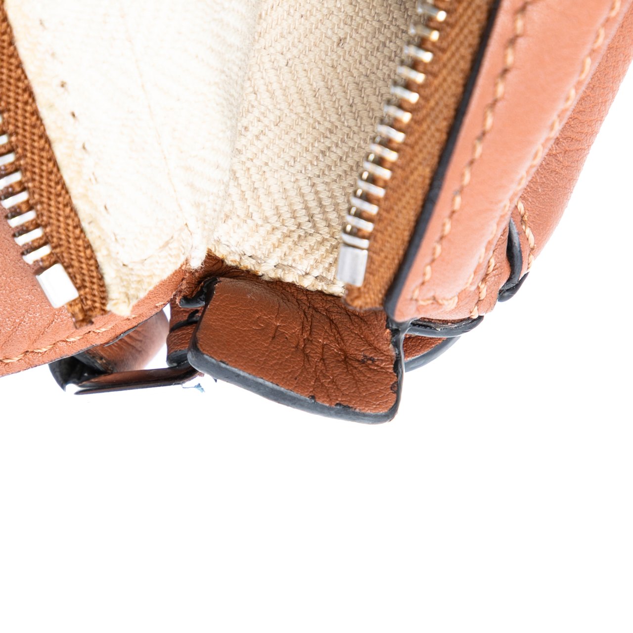 Loewe Nano Calfskin Puzzle Satchel Bruin