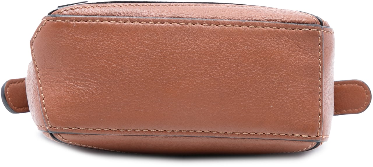 Loewe Nano Calfskin Puzzle Satchel Bruin