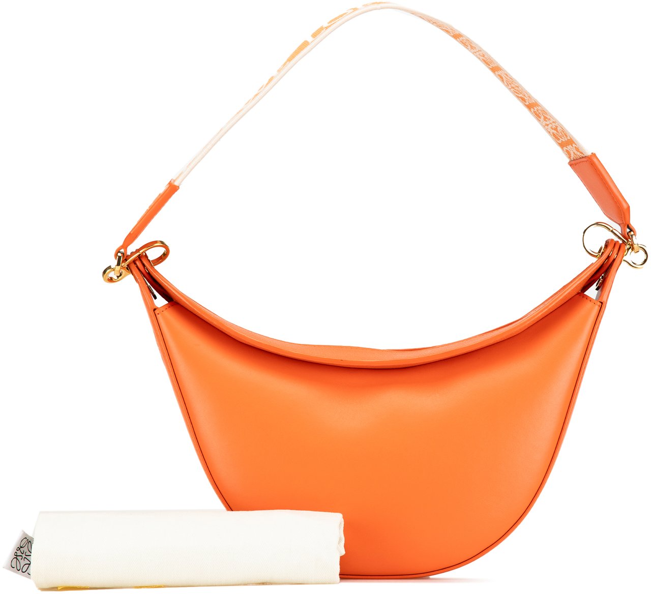 Loewe Small Leather Luna Hobo Oranje