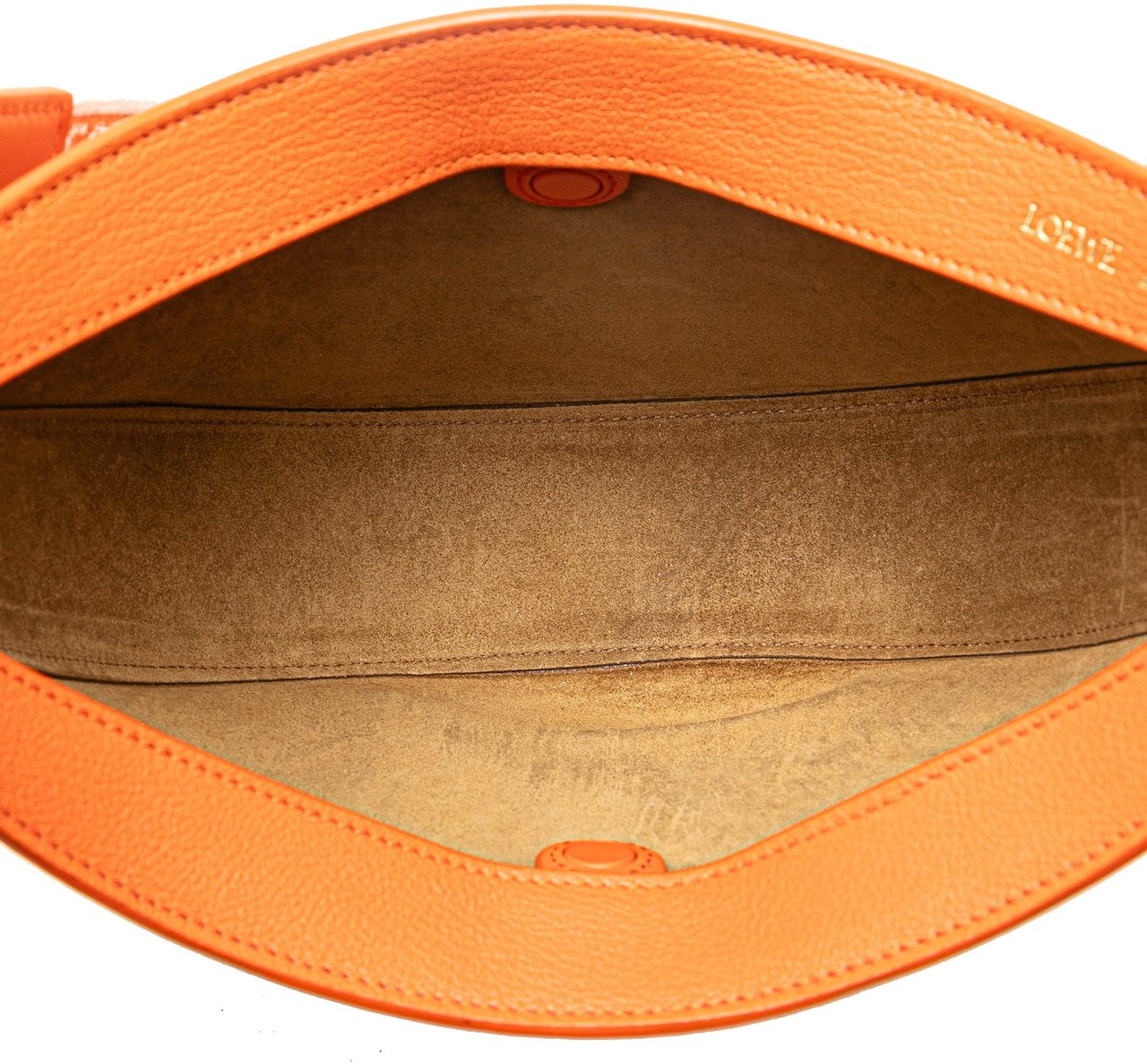 Loewe Small Leather Luna Hobo Oranje