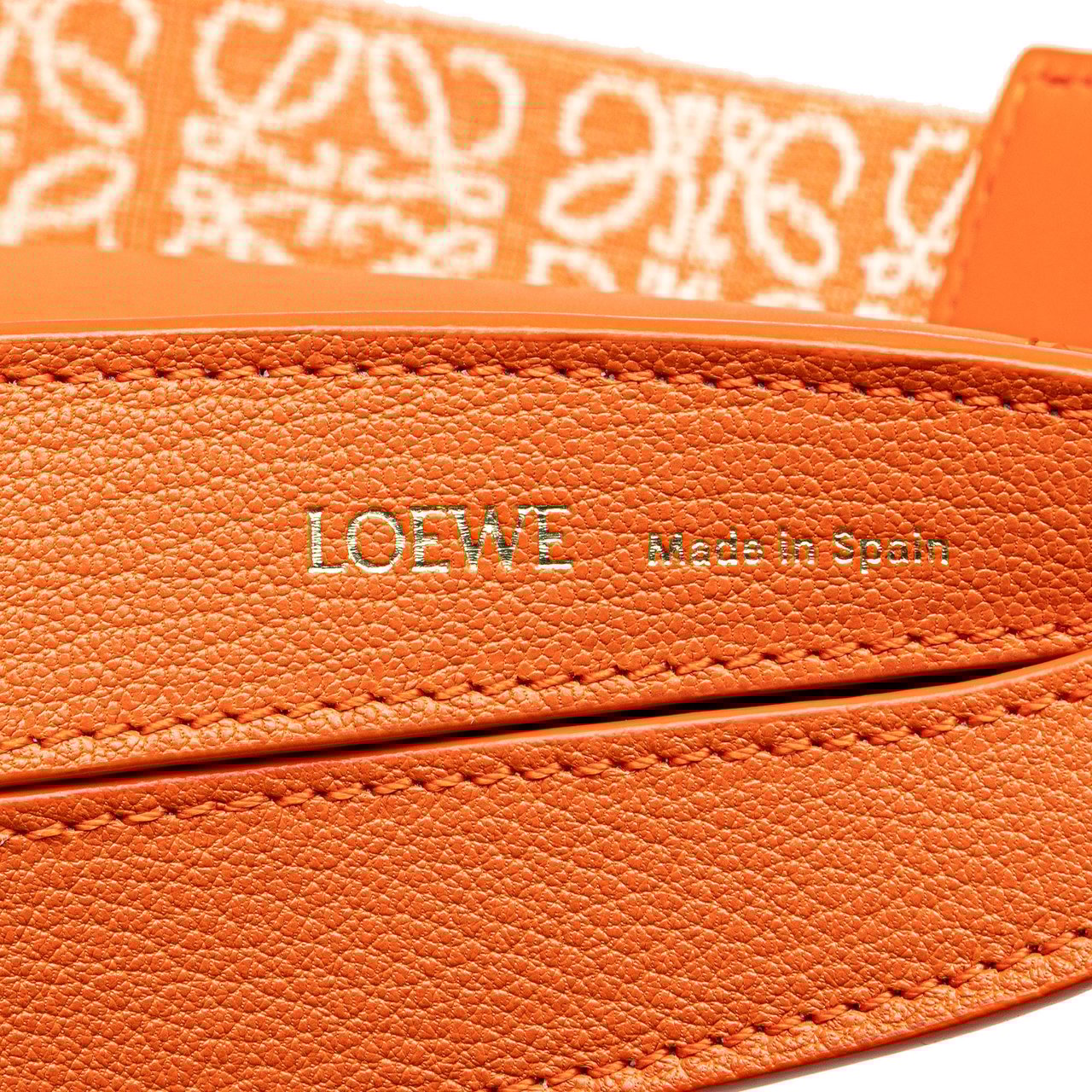 Loewe Small Leather Luna Hobo Oranje