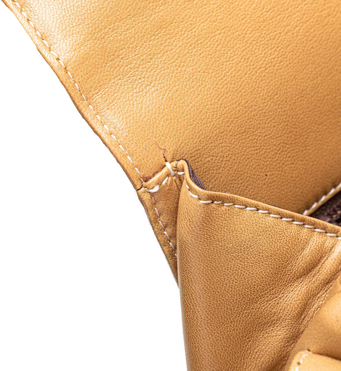 Loewe Anagram Leather Flap Crossbody Bruin