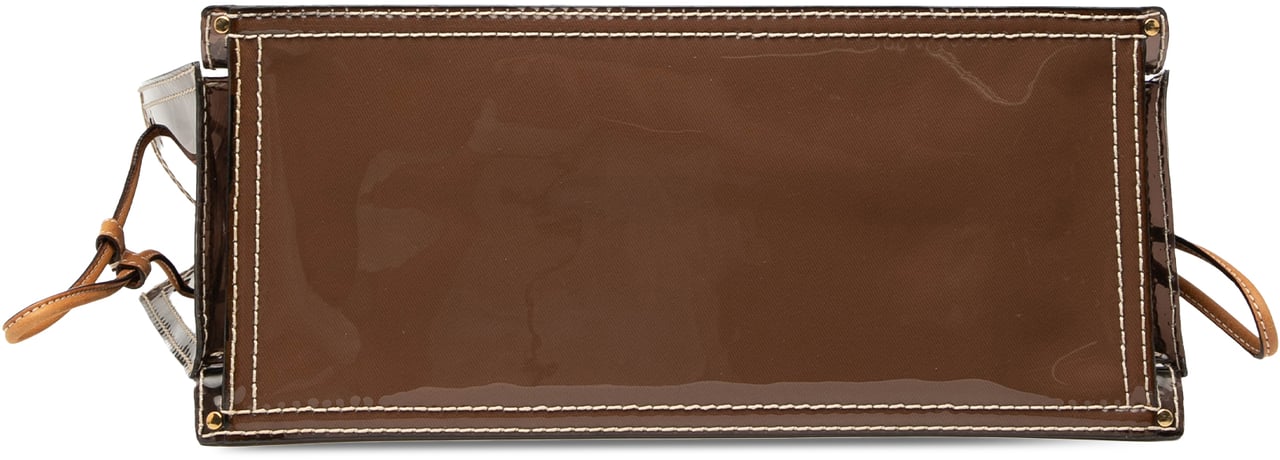 Loewe PVC and Leather Anagram Tote Bruin