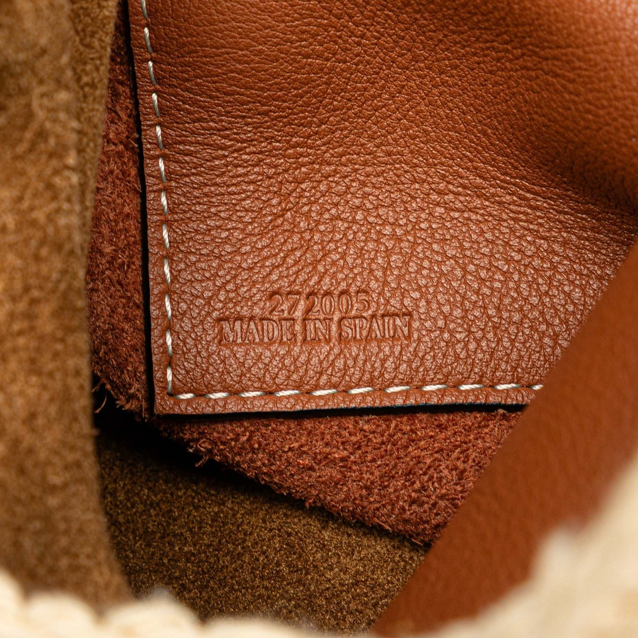 Loewe Knitted Shopper Backpack Bruin