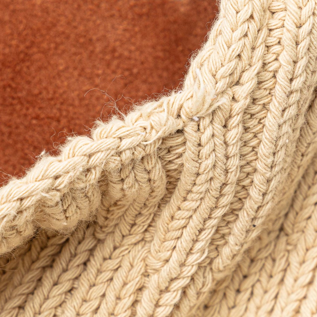 Loewe Knitted Shopper Backpack Bruin