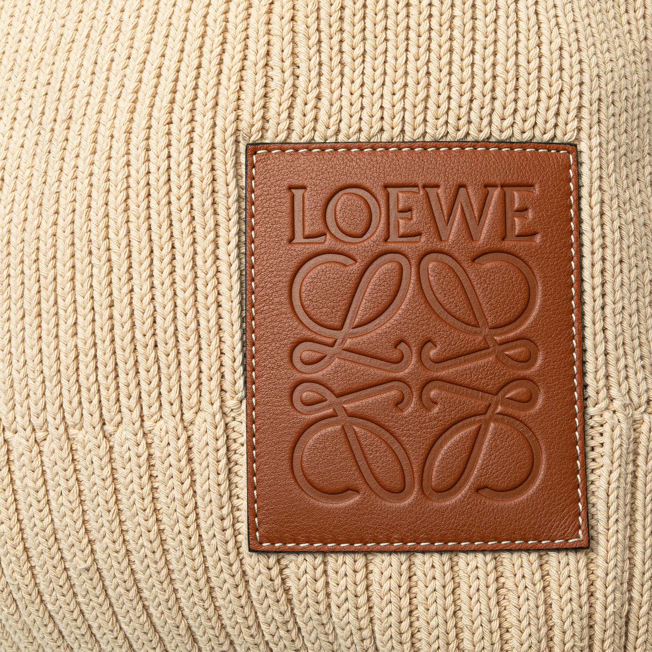 Loewe Knitted Shopper Backpack Bruin
