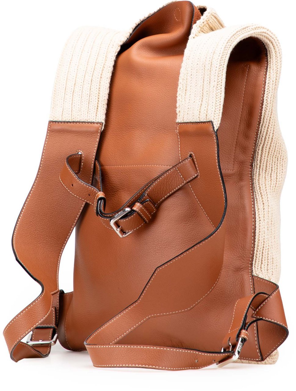 Loewe Knitted Shopper Backpack Bruin