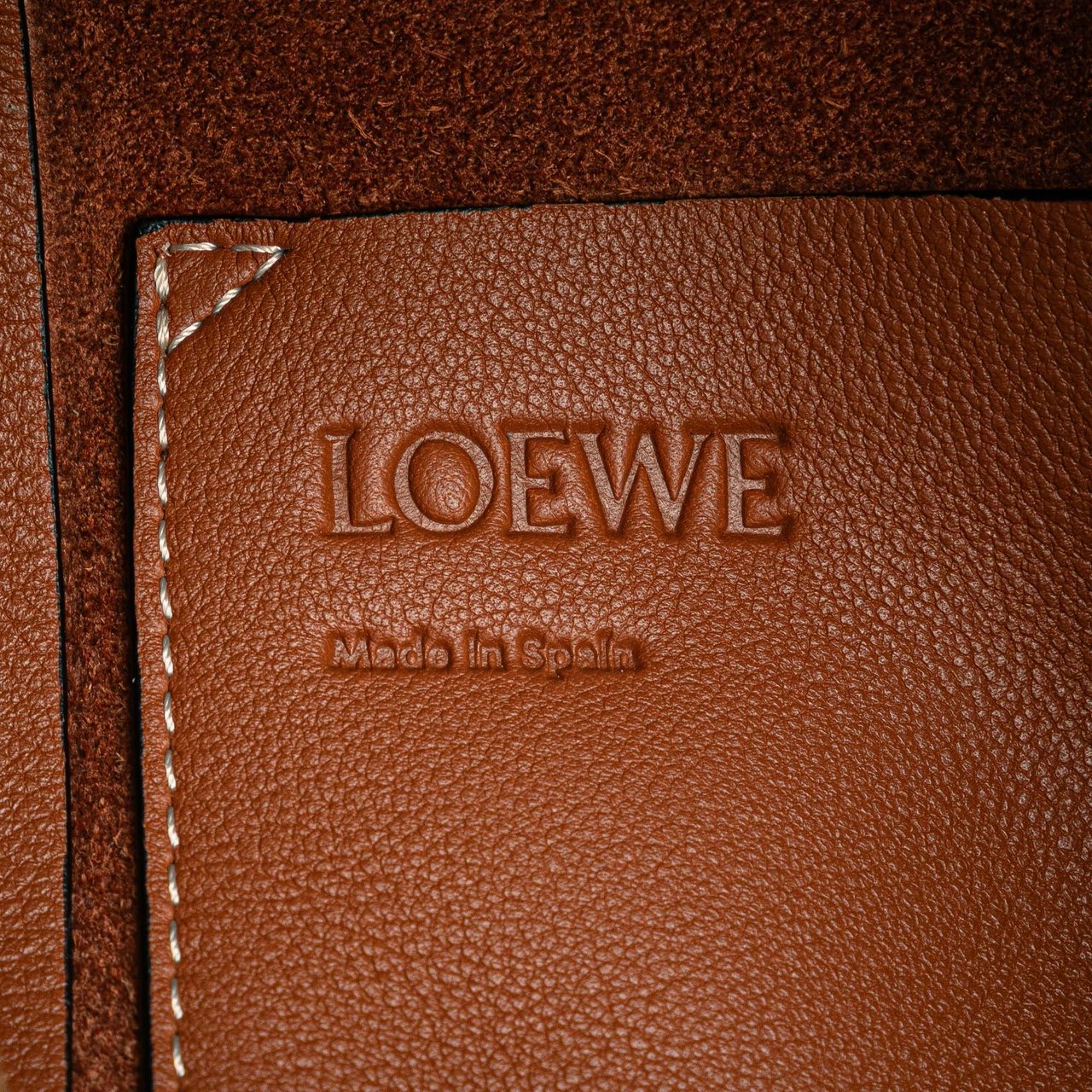 Loewe Knitted Shopper Backpack Bruin
