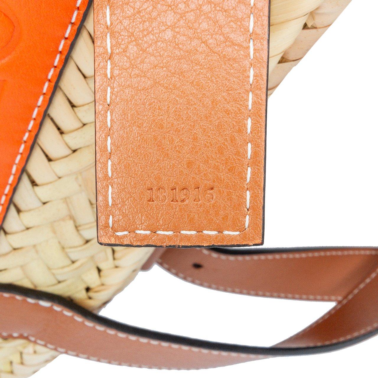 Loewe Mini Raffia Basket Tote Bruin