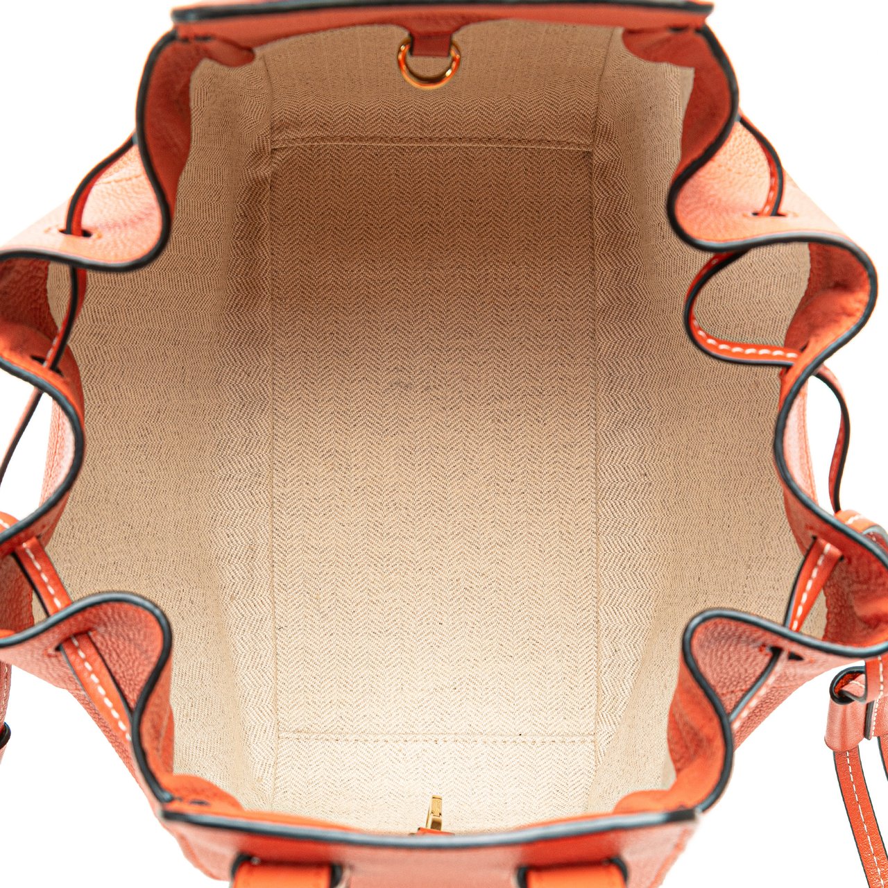 Loewe Small Leather Hammock Satchel Oranje