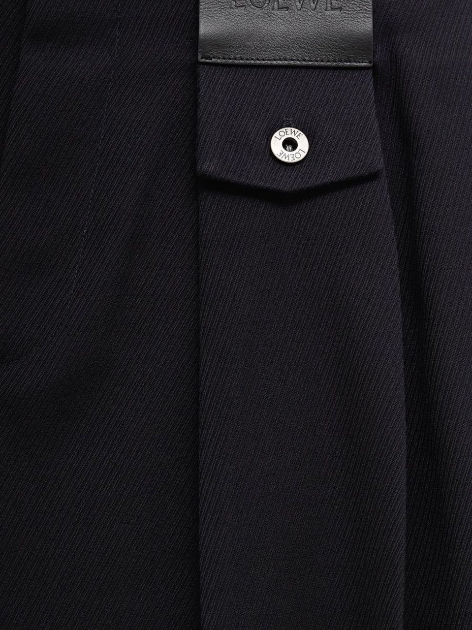 Loewe Trousers Blue Zwart