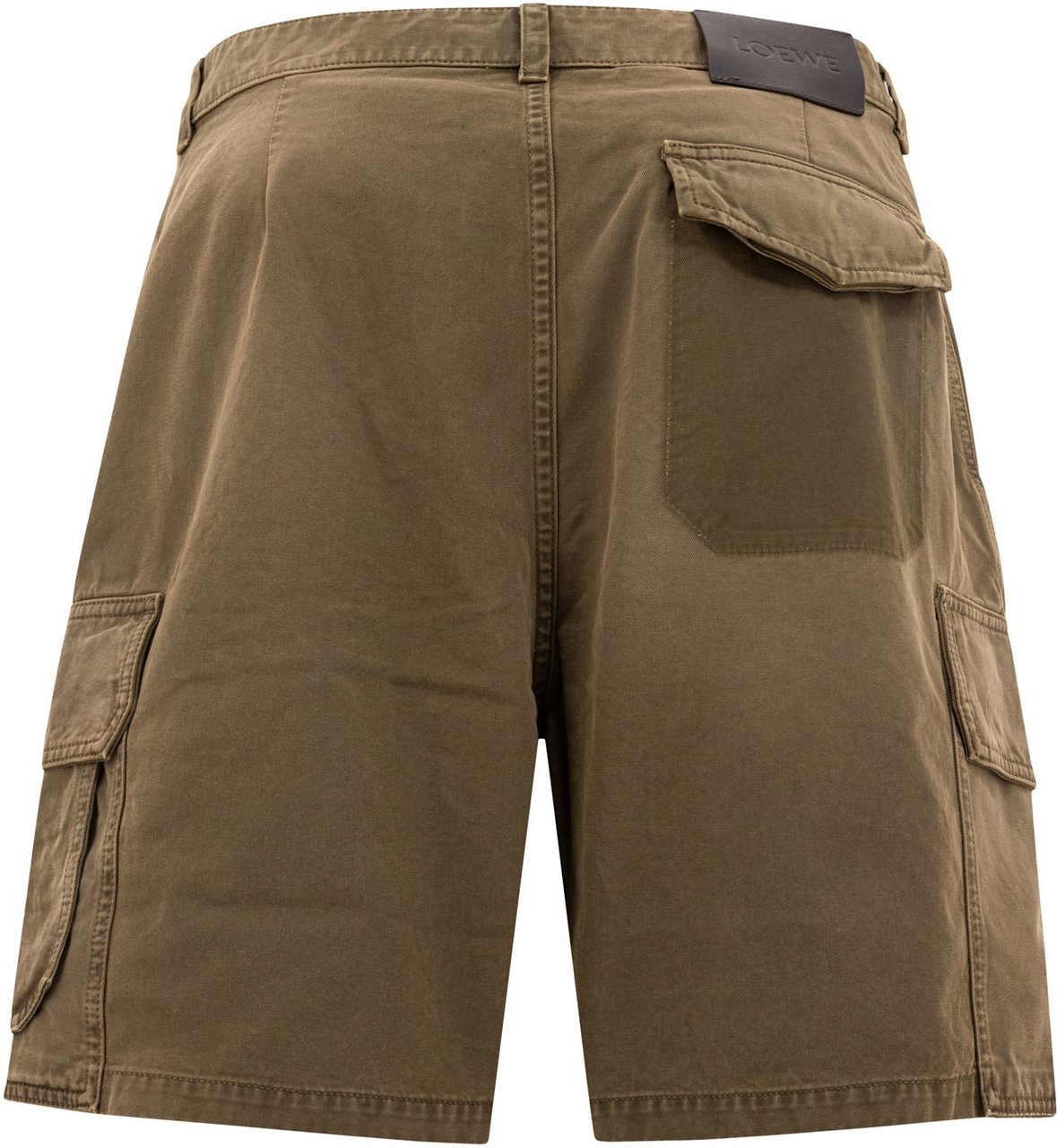 Loewe Cotton cargo shorts Groen