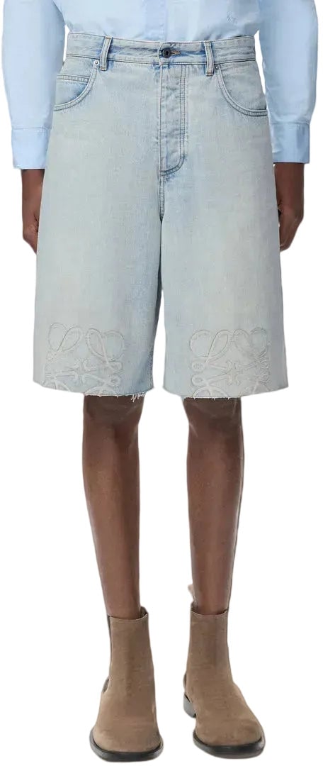 Loewe ANAGRAM SHORTS WASHED BLUE Divers