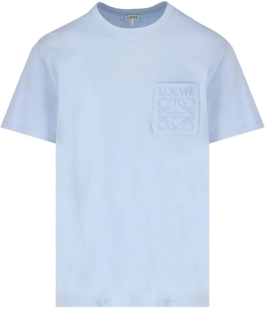 Loewe T-Shirts And Polos Blue Blauw