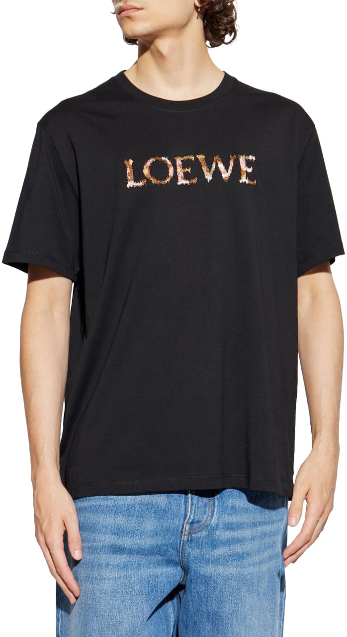 Loewe T-Shirts And Polos Black Zwart