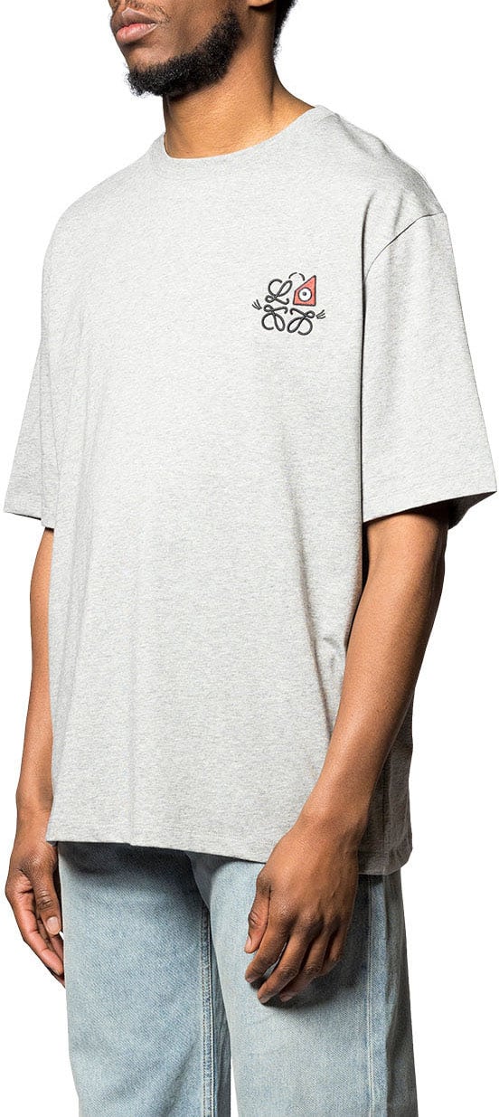 Loewe LOOSE FIT T-SHIRT GREY MELANGE Grijs