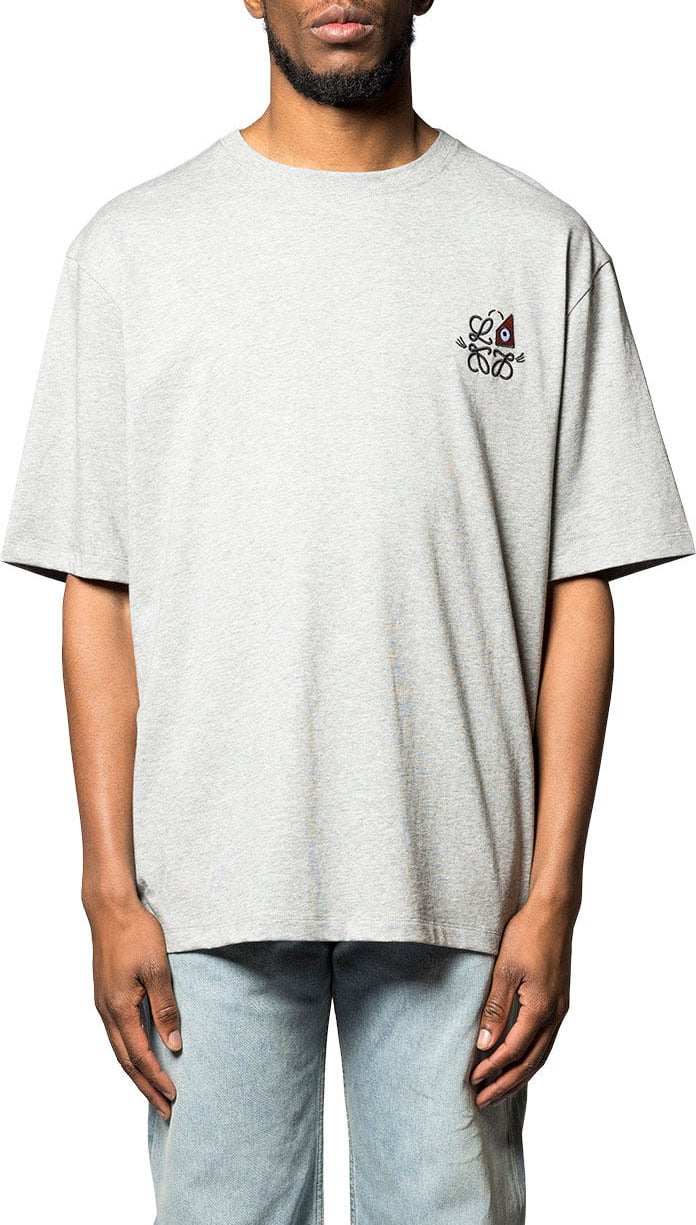 Loewe LOOSE FIT T-SHIRT GREY MELANGE Grijs