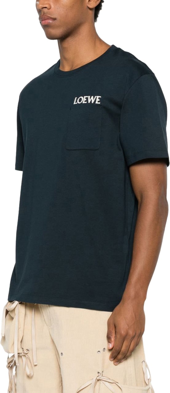 Loewe T-Shirts And Polos Blue Blauw