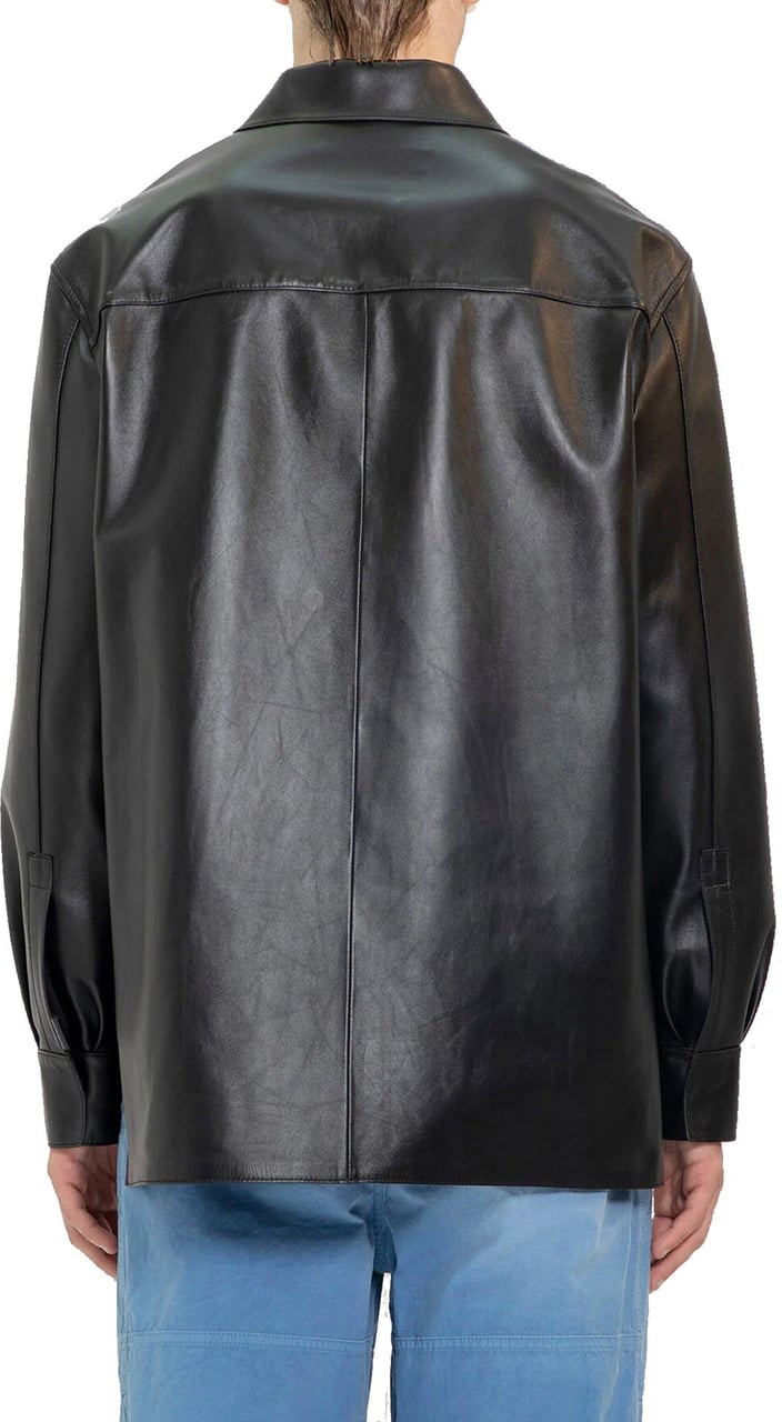 Loewe Loewe Leather Jacket Zwart