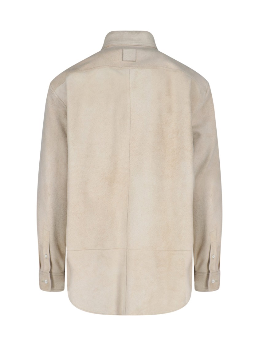 Loewe "Anagram" Shirt Jacket Beige Neutraal