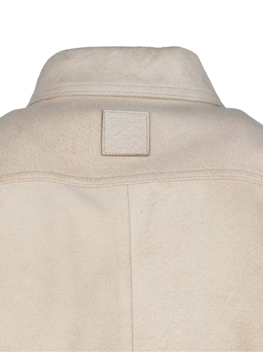 Loewe "Anagram" Shirt Jacket Beige Neutraal