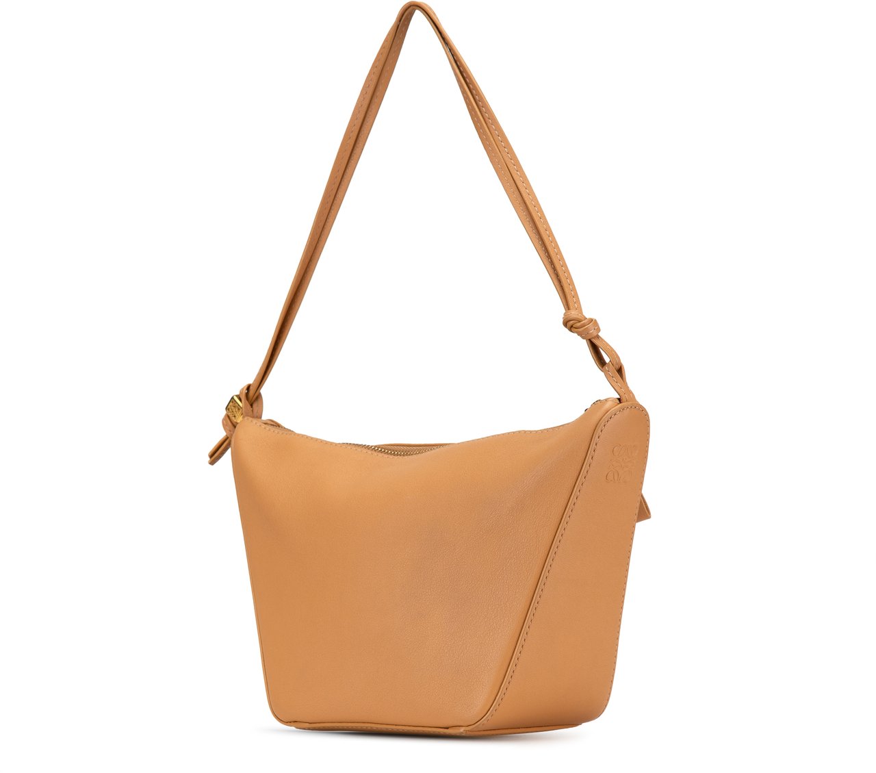Loewe Mini Leather Hammock Hobo Bruin