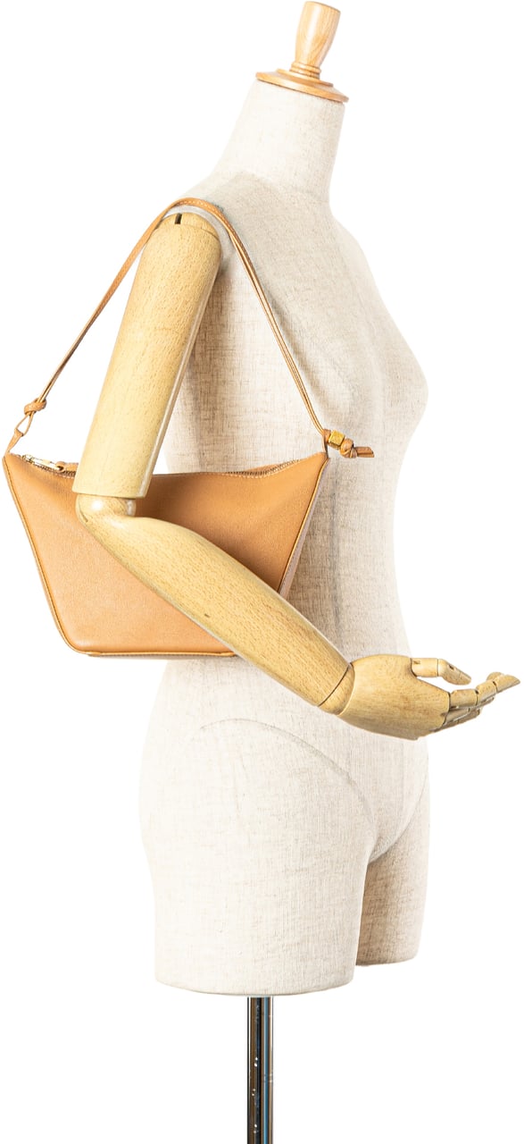 Loewe Mini Leather Hammock Hobo Bruin