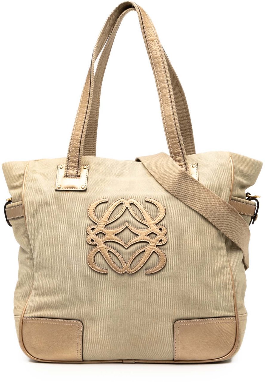 Loewe Canvas Anagram Satchel Bruin