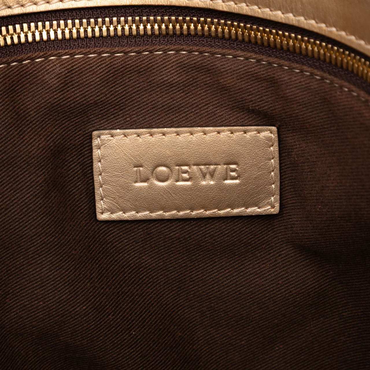 Loewe Canvas Anagram Satchel Bruin