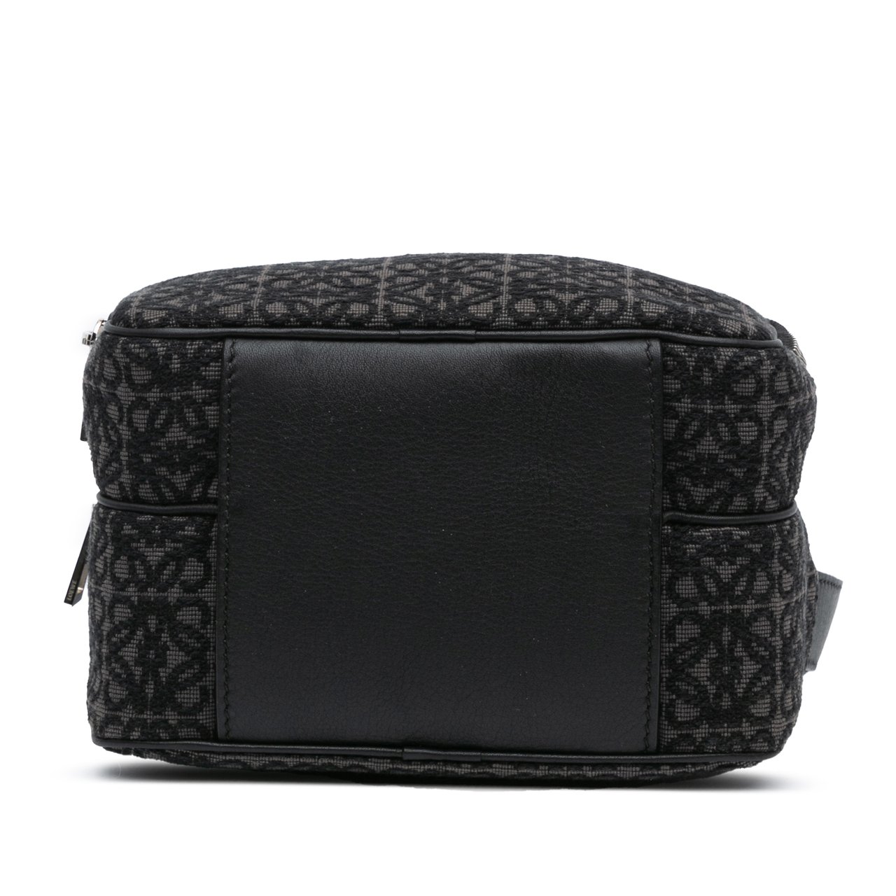 Loewe Mini Anagram Canvas Logo Camera Bag Zwart