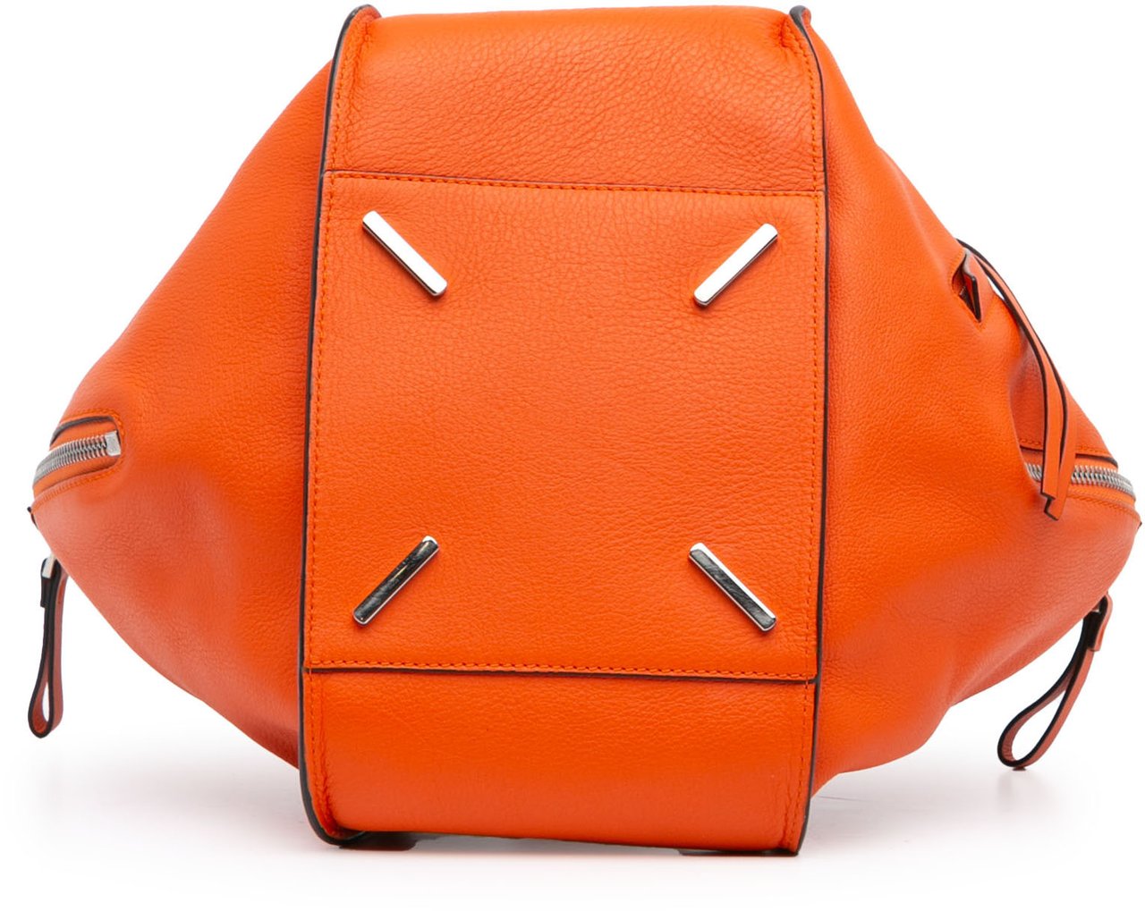 Loewe Small Leather Hammock Satchel Oranje