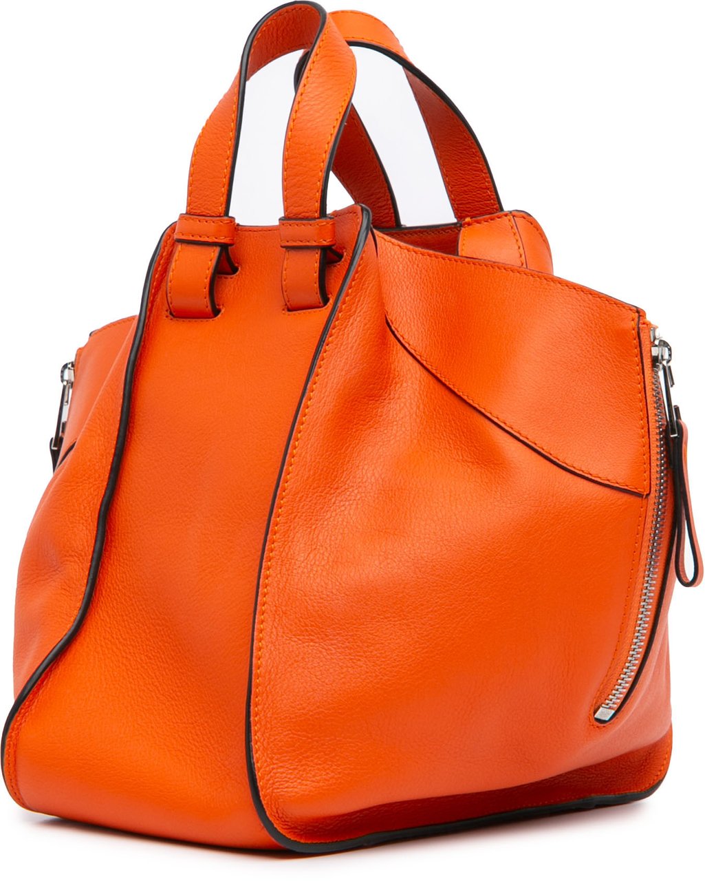 Loewe Small Leather Hammock Satchel Oranje
