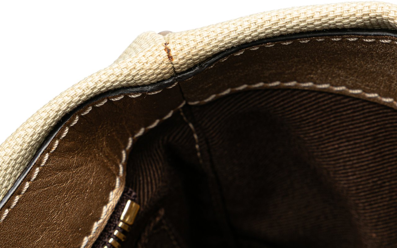 Loewe Canvas Anagram Satchel Bruin