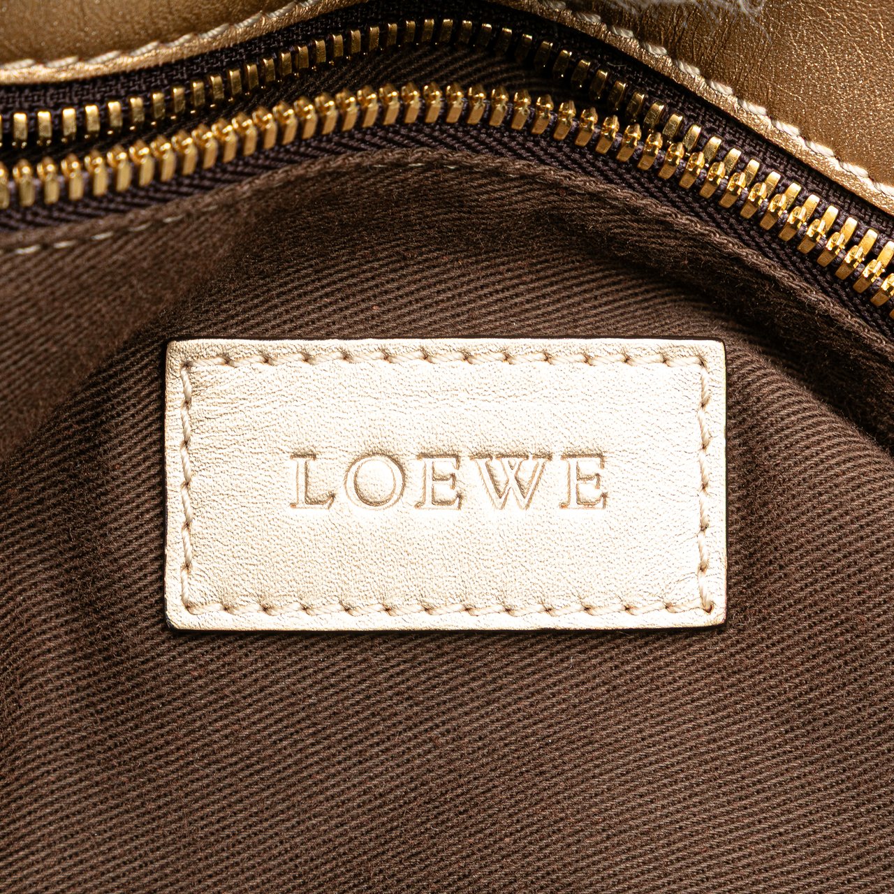 Loewe Canvas Anagram Satchel Bruin