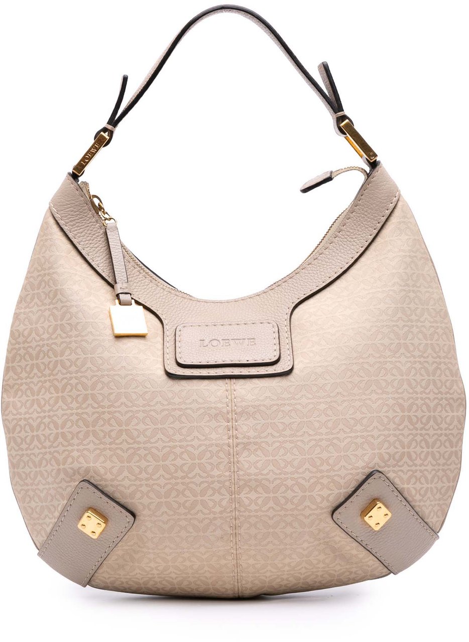 Loewe Anagram Canvas New Road Hobo Bruin