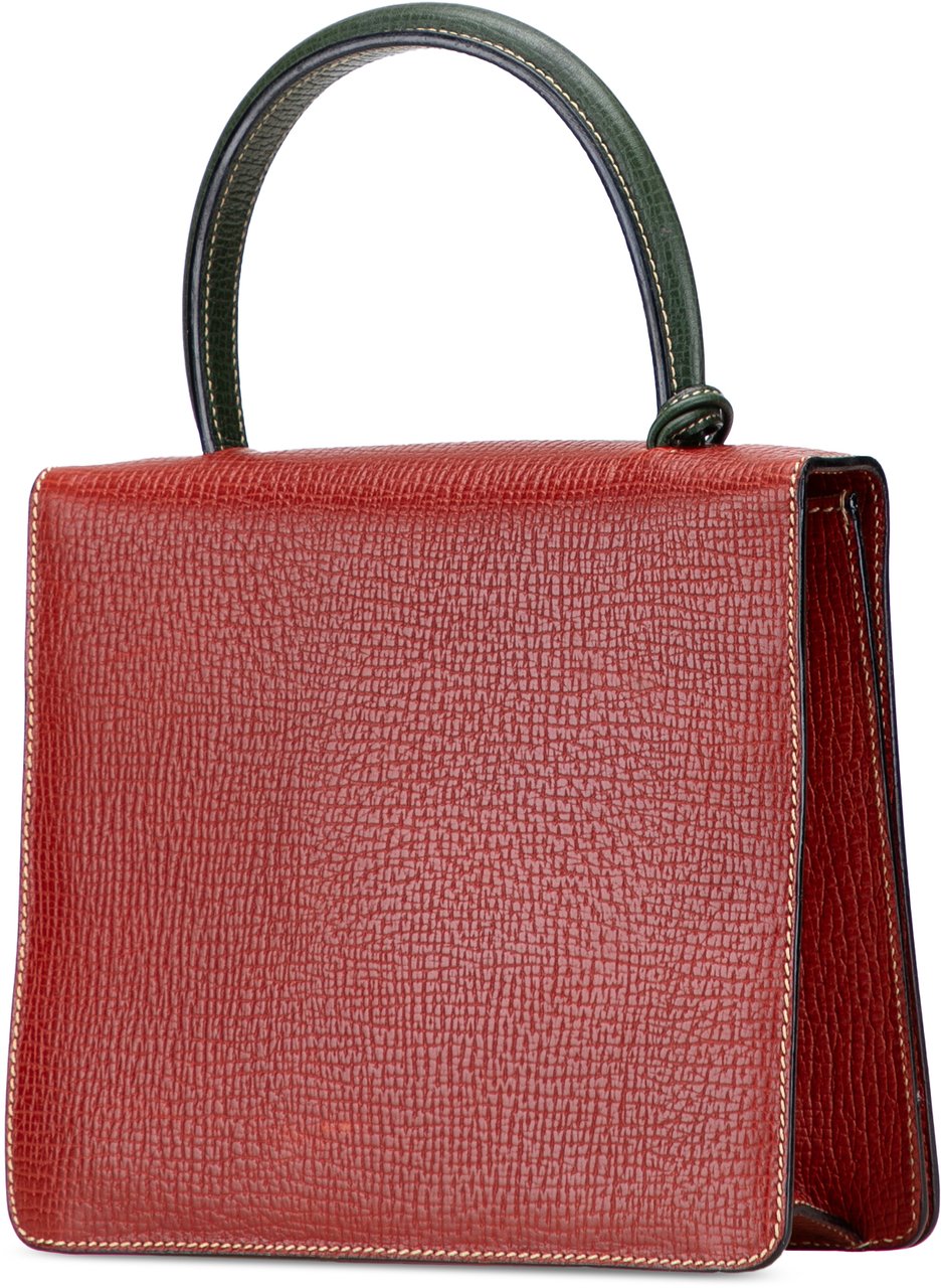 Loewe Textured Leather Barcelona Handbag Rood